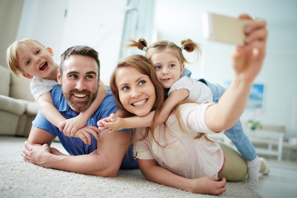 family selfie together