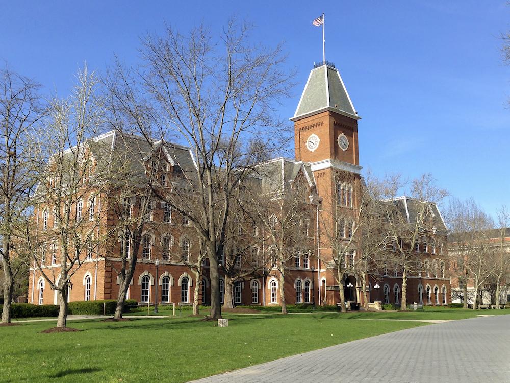The University Hall at the Ohio State University on a Spring afternoon. Mobilestock image